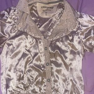 Converse x John Varvatos Silk Button Up Blouse